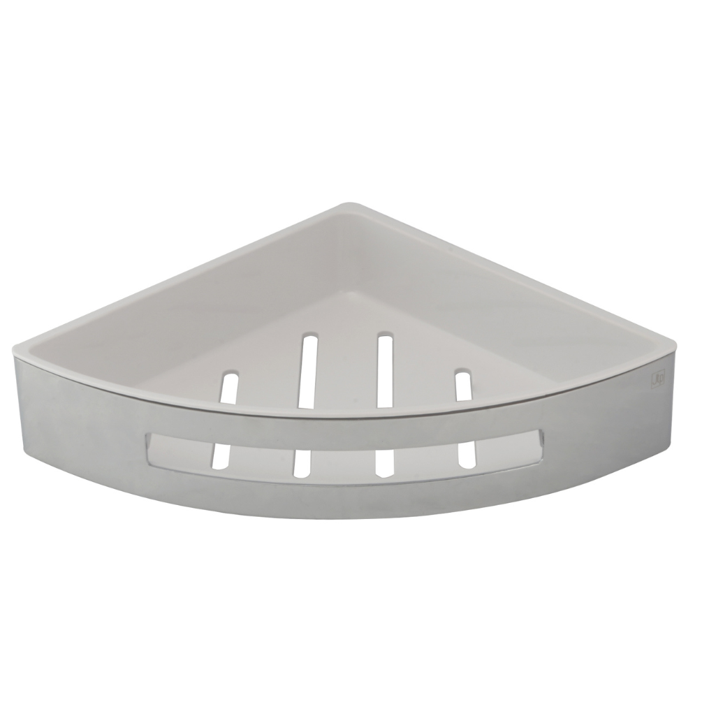 JTP Hix Chrome Corner Basket with Shelf